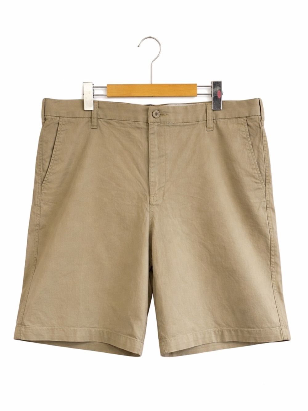 Dockers Tan Suprem Flex Chino Shorts Flat Front – Size 40 Like New